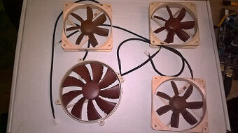 Noctua ventilátory 3x120 mm a 1x 140 mm ( cena za všechny )