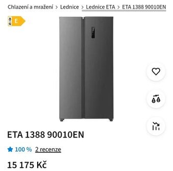 Americká lednice eta