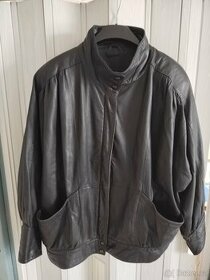 Dámská kožená bunda černá, vel. 42 (SRN)