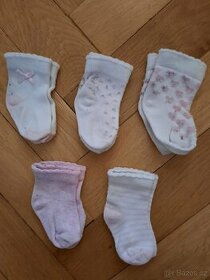 Dívčí kojenecké ponožky, vel. 16-18