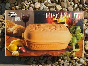 Nový římský hliněný hrnec Toscana zn. Il Pino