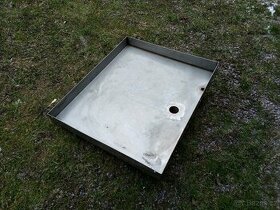 Nerezová INOX nádoba. 2 odpadní díry. 595x710x75(63)mm