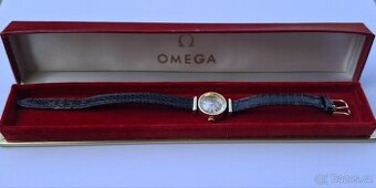 Dámské zlaté náramkové hodinky Omega 18K