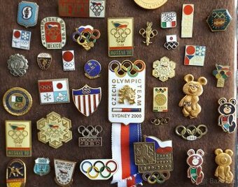 sportovní odznaky - lední hokej, kluby, MS, NHL, OH, ZOH