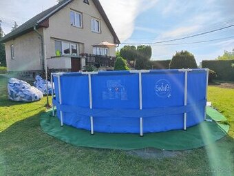 Bazén 4,57 x 1,22 m ÚPLNĚ NOVÝ včetně pískové filtrace