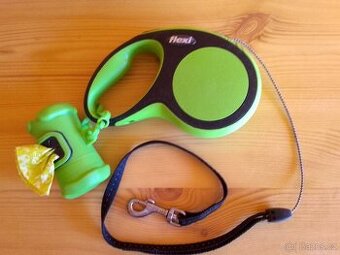 Vodítko flexi Classic M 20 kg, 8 m lanko se zásobníkem na s