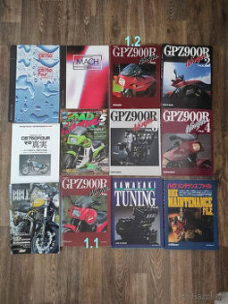 Katalogy, manuály VFR750 ZXR750 RVF750 RG500 CB750 GPZ900