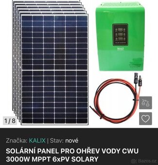 Solární ohřev teplé vody