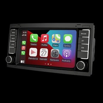 2DIN rádio android– CarPlay, BT, CZ