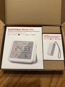 Nová chytrá meteostanice Switchbot Meter Pro + indoor/outdoo