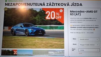 Zážitková jízda Mercedes-AMG GT 63 PRO 4MATIC+