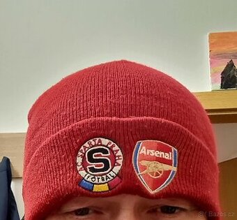 AC SPARTA PRAHA rarity - zimní čepice ACS - Arsenal  05 - 06