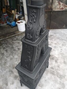 Litinová kamna patrová Dovre s akumulací