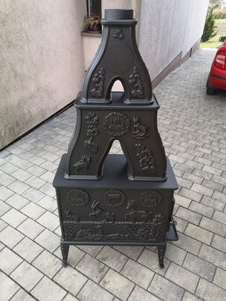 Litinová kamna patrová Dovre s akumulací