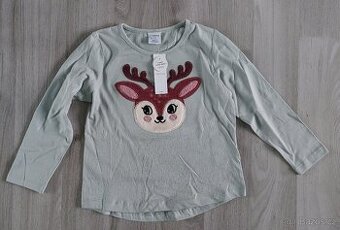 Nová dívčí Vánoční triko Lindex vel. 98