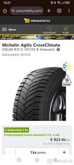 Zátěžové pneu 235/60 R17C