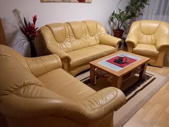 Kožená sedací souprava 3+2+1