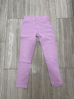 Kalhoty dívčí fialkové elastické