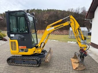 Minibagr Komatsu PC16R-3HS r.v 2022 pouze 200Mth