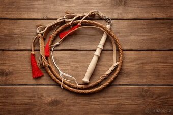 Světlý  pastevecký bič – 250 cm