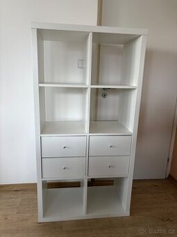 IKEA KALLAX se zásuvkami – bílá, TOP stav