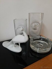 Vázy z lisovaného skla - koleke OSAKA - R. Jurnikl