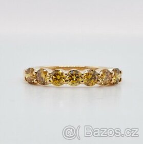 Prsten s diamanty 0,95 ct, zlato 585/1000 - 1
