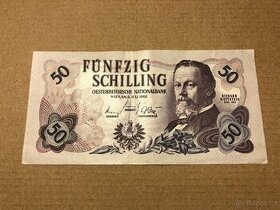 Bankovka 50 Schilling 1962