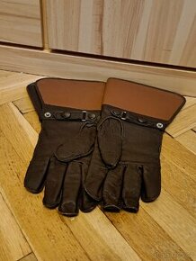Kožené rukavice na motocykl - 1