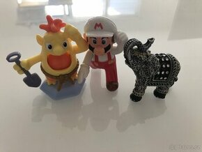 Figurky Mario, slon dekorace, mekáč