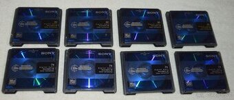 MD minidisc SONY 74/80min., super stav, s obaly, sada 8ks