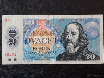 20 Kčs 1988 série H46 152521