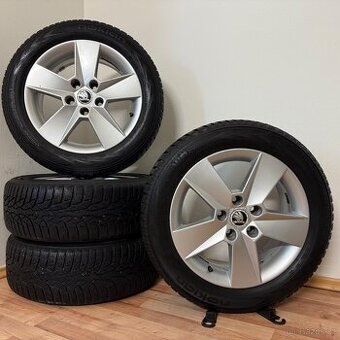 ŠKODA OCTAVIA 3 5x112 R16 ET46+ZIMNÍ 205/55R16 5mm