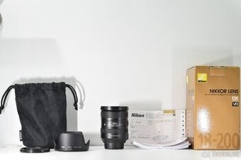 Nikon AF-S DX 18-200mm f/3.5-5.6G ED VR II top stav