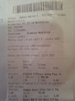 bazénová filtrace