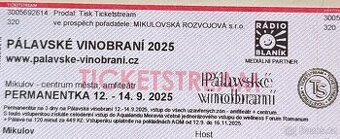 Vstupenka na Pálavské vinobraní