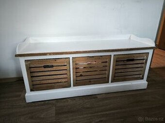 Lavice a věšák do předsíně (ideální na chalupu)