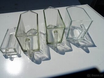 Skleněné zásuvky do kredence Retro ,