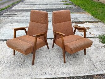 Párová Retro křesla v původním stavu