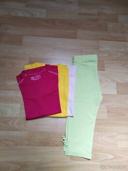 Dívčí trička+kraťasy vel.128