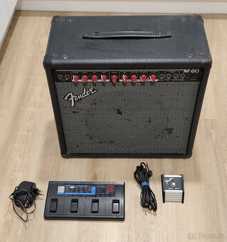 Kytarové kombo, zesilovač Fender M80, efekty ZOOM 1010