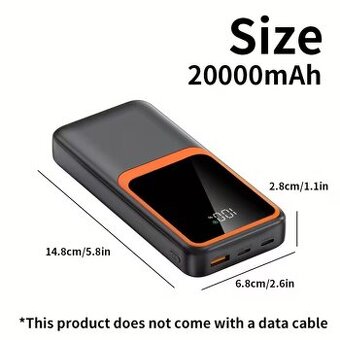 PowerBank 20000 mAh s LED Displejem