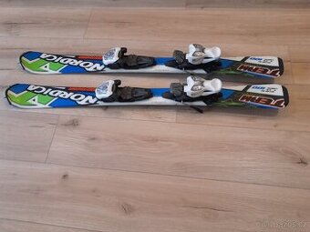 Dětské lyže 100cm a boty 33,5