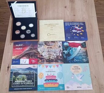 9x - kompletní sady oběžných mincí 2024