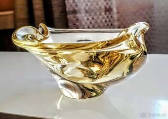 Krásný Popelník z hutního skla – ČSSR pol. 20. století