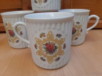 hrnečky, hrníčky, hrnky, květinový vzor