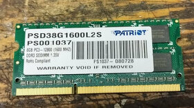 Patriot Signature Line 8GB DDR3 1600 CL11 SO-DIMM