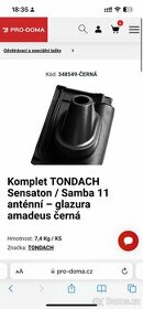 Komplet anténní prostu taška Tondach Samba 11 glazura černá - 1