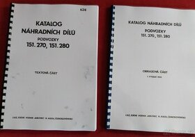Katalog ND Liaz 151. 270 - 151.280 a převod. Praga 10P80.36 - 1