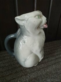 Keramický džbánek ve tvaru kočky - Sarreguemines Esdeve